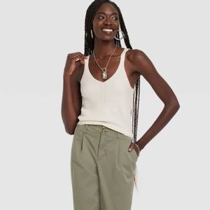 a new day from Target Sweater Tank in Cream Size Small